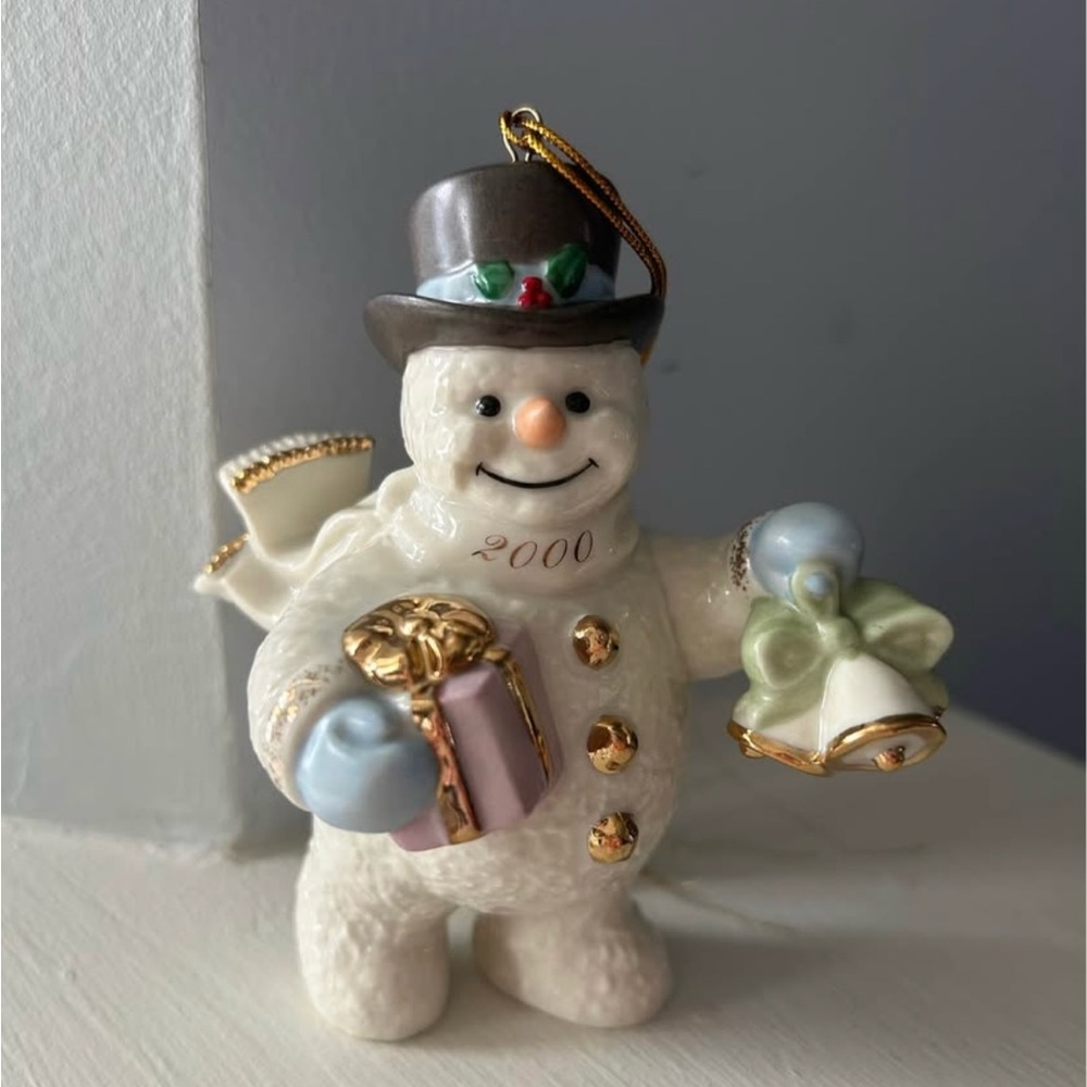 Lenox 2000 Snowman Ornament